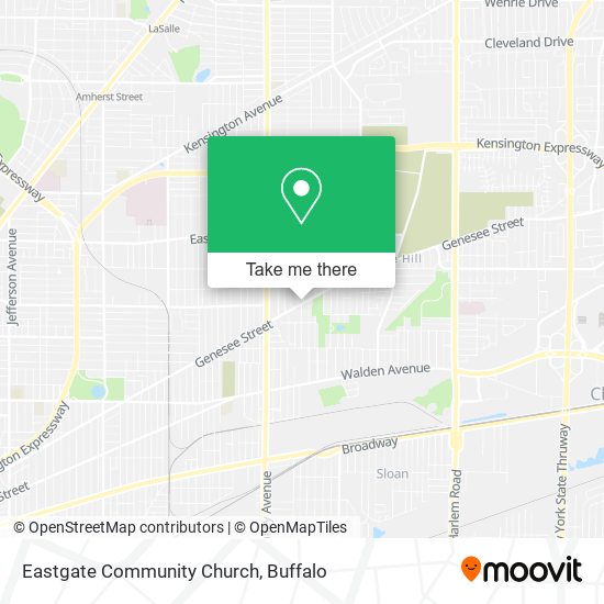 Eastgate Community Church map