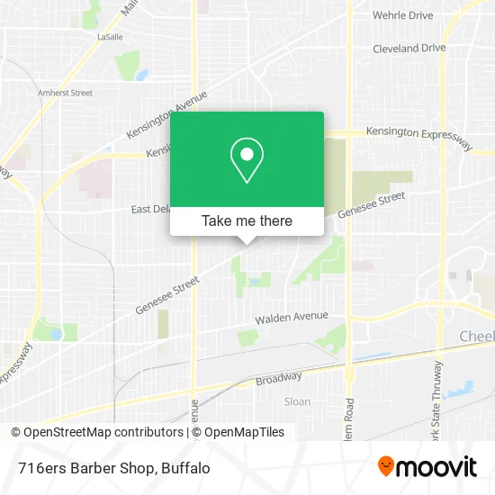 716ers Barber Shop map