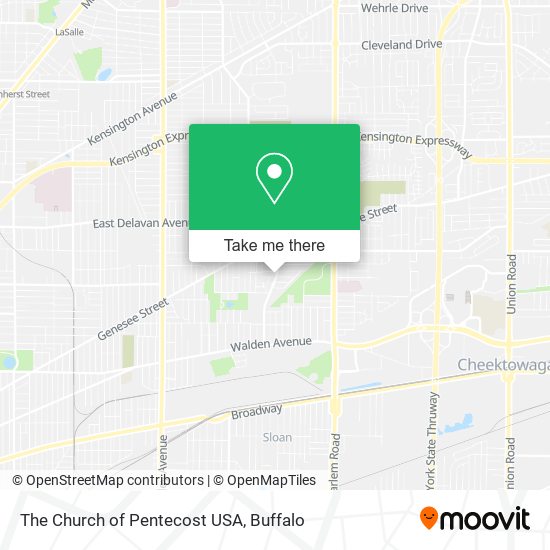 The Church of Pentecost USA map