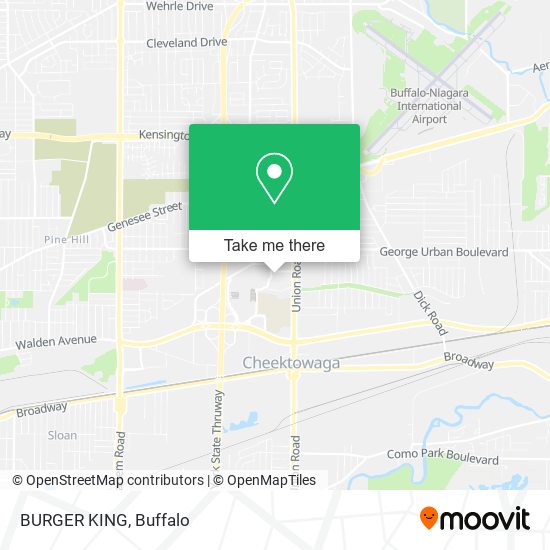 BURGER KING map