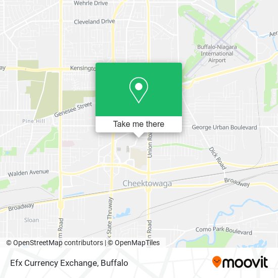 Mapa de Efx Currency Exchange