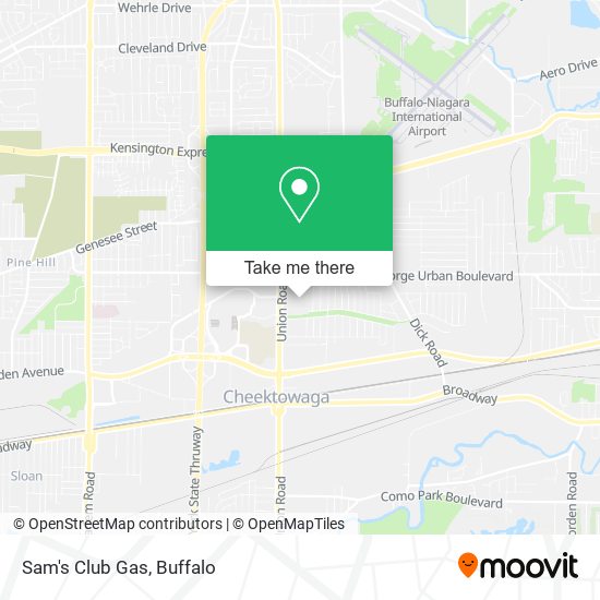 Sam's Club Gas map