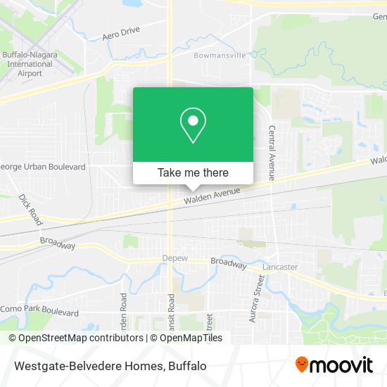 Westgate-Belvedere Homes map