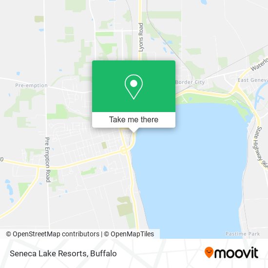 Seneca Lake Resorts map