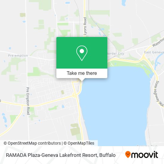 Mapa de RAMADA Plaza-Geneva Lakefront Resort
