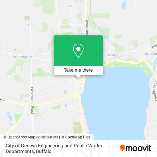 City of Geneva Engineering and Public Works Departments map
