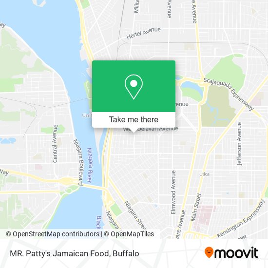 MR. Patty's Jamaican Food map