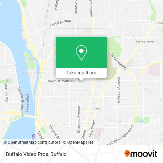 Buffalo Video Pros map