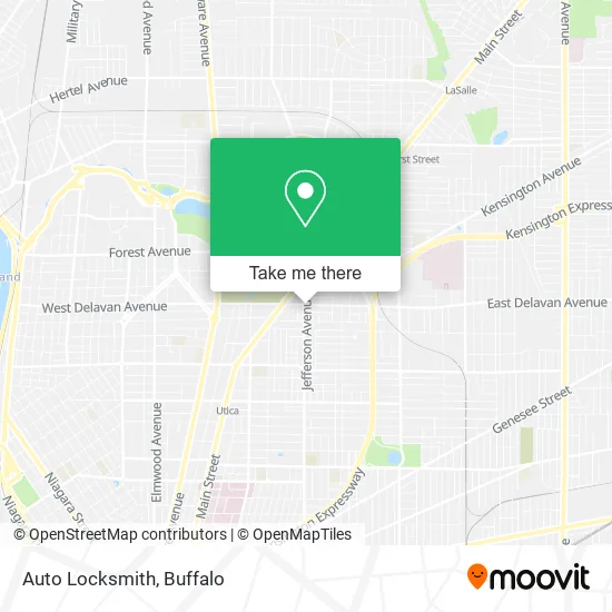 Auto Locksmith map