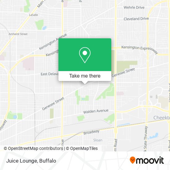 Mapa de Juice Lounge