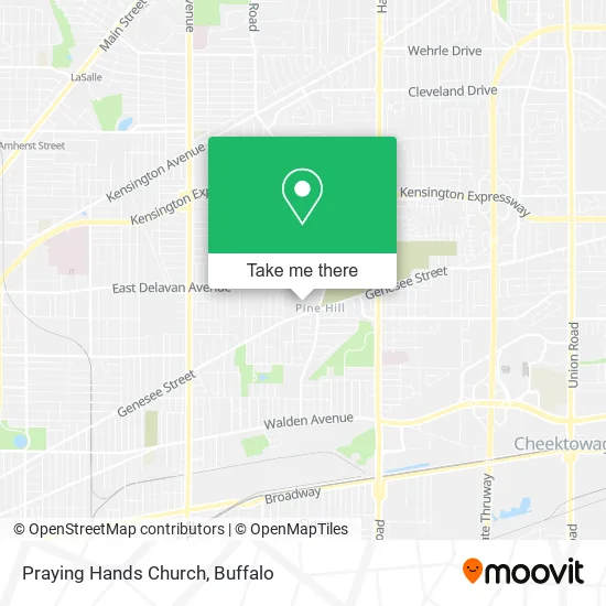 Praying Hands Church map