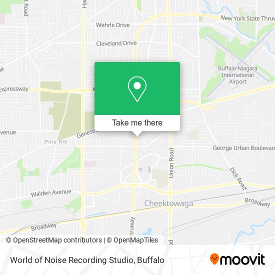 World of Noise Recording Studio map