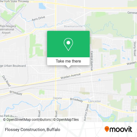 Flossey Construction map