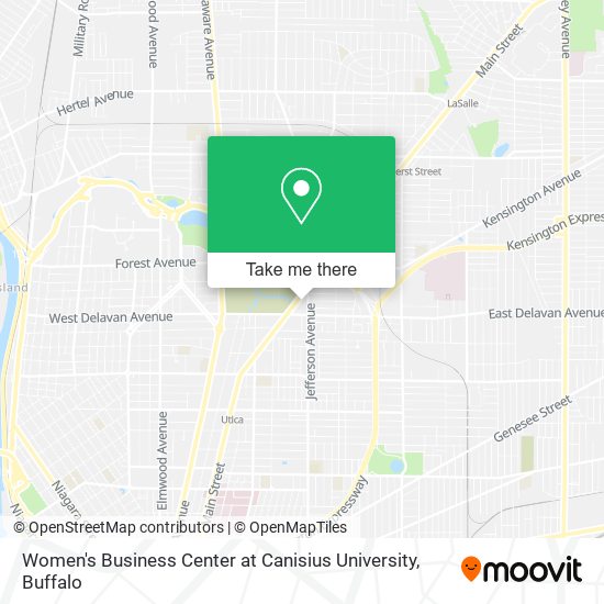 Mapa de Women's Business Center at Canisius University