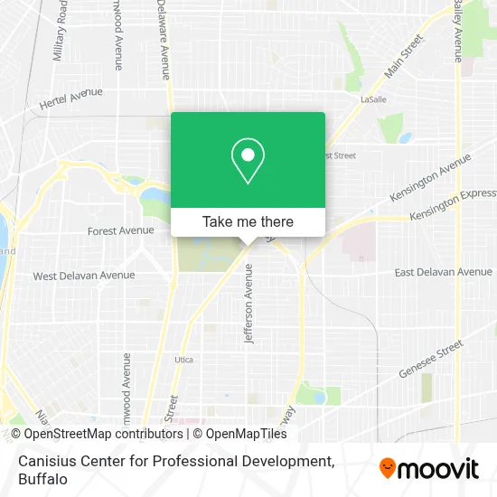 Canisius Center for Professional Development map