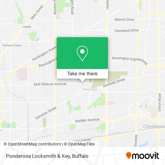 Ponderosa Locksmith & Key map