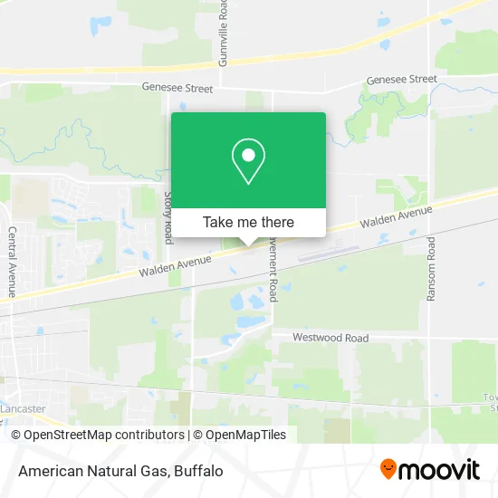 American Natural Gas map