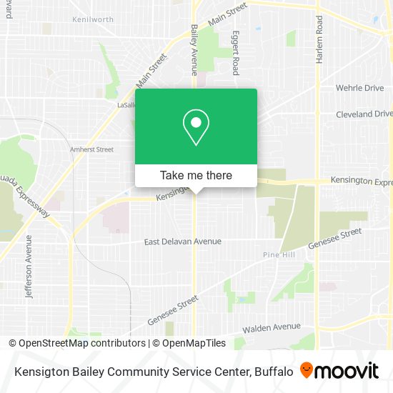 Kensigton Bailey Community Service Center map