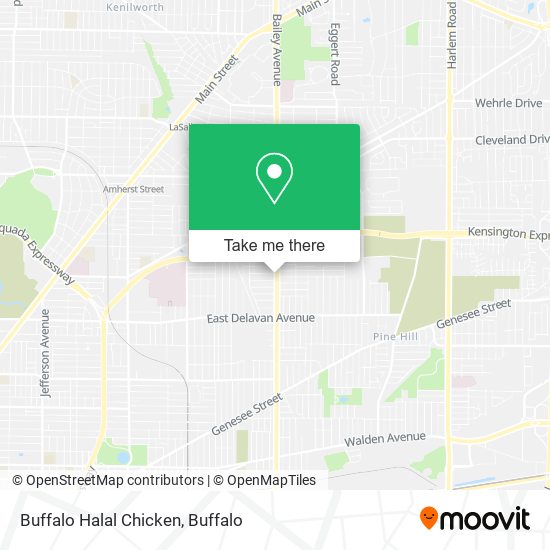 Mapa de Buffalo Halal Chicken