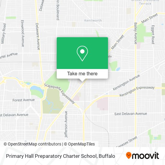 Primary Hall Preparatory Charter School map