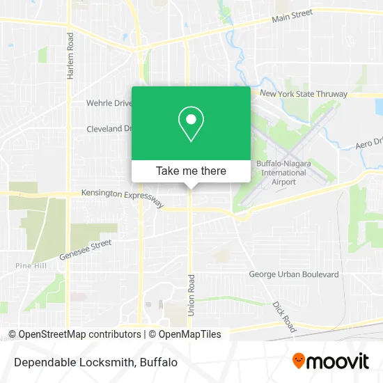Dependable Locksmith map