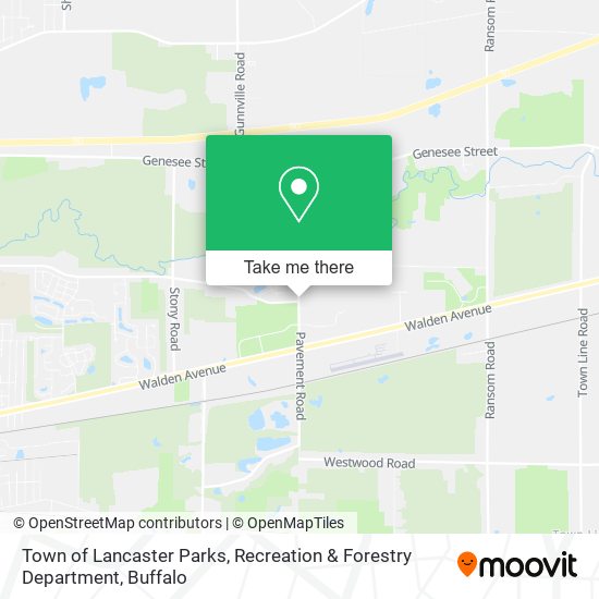 Mapa de Town of Lancaster Parks, Recreation & Forestry Department