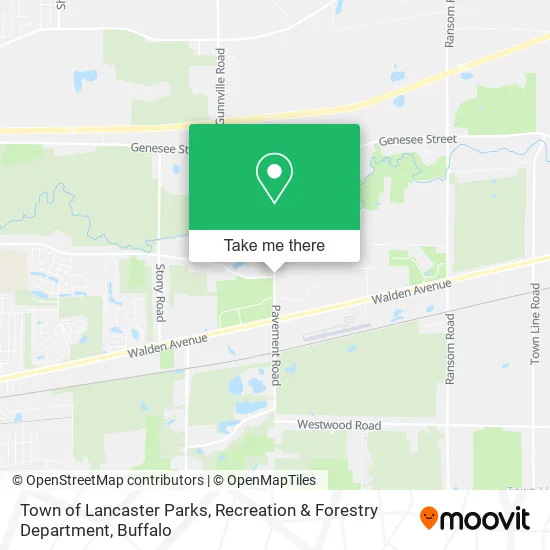 Town of Lancaster Parks, Recreation & Forestry Department map