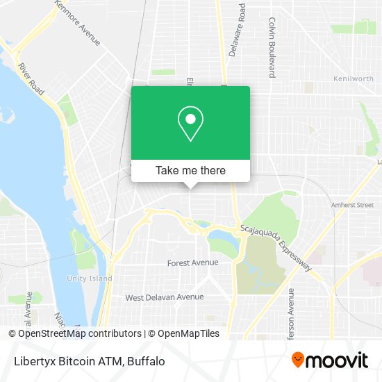 Mapa de Libertyx Bitcoin ATM