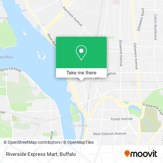 Mapa de Riverside Express Mart