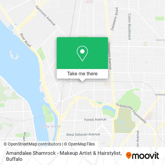 Amandalee Shamrock - Makeup Artist & Hairstylist map