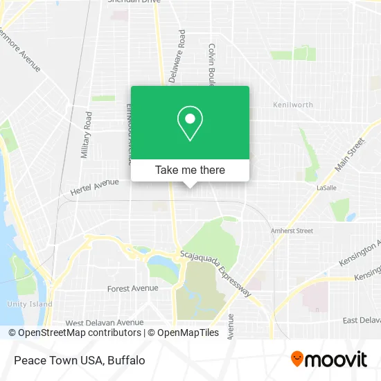Peace Town USA map