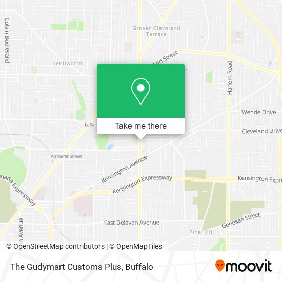 The Gudymart Customs Plus map