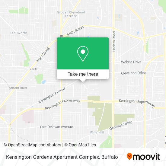 Mapa de Kensington Gardens Apartment Complex