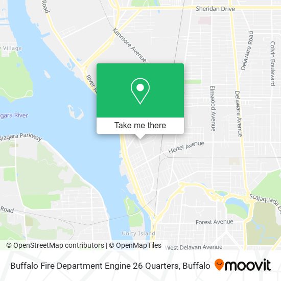 Buffalo Fire Department Engine 26 Quarters map