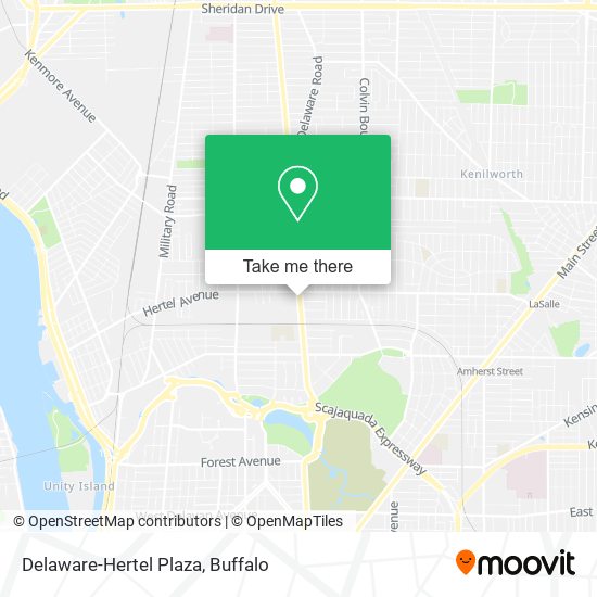 Delaware-Hertel Plaza map