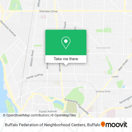 Buffalo Federation of Neighborhood Centers map
