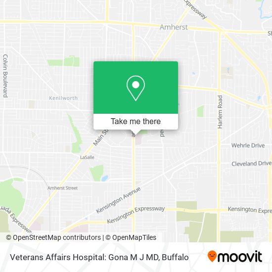 Veterans Affairs Hospital: Gona M J MD map