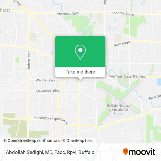 Abdollah Sedighi, MD, Facc, Rpvi map