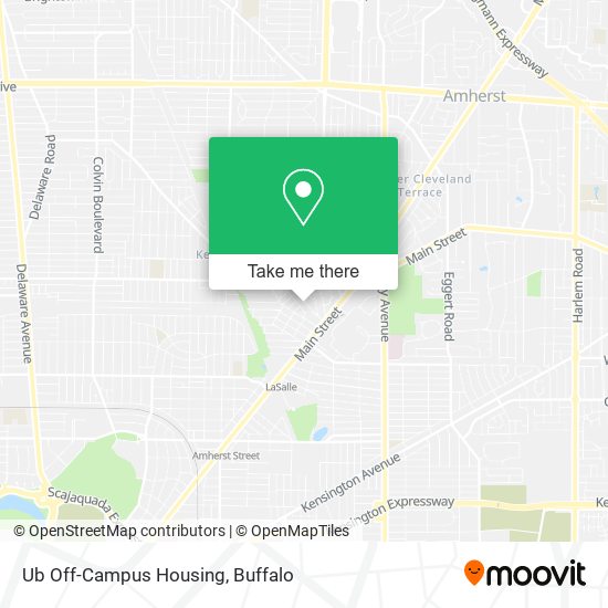 Mapa de Ub Off-Campus Housing