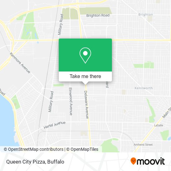 Queen City Pizza map