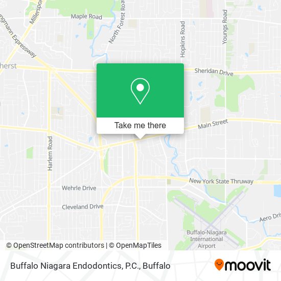 Buffalo Niagara Endodontics, P.C. map