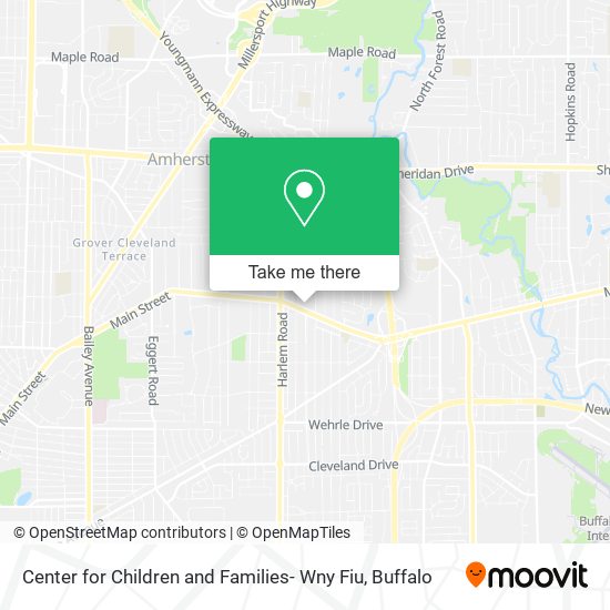 Center for Children and Families- Wny Fiu map