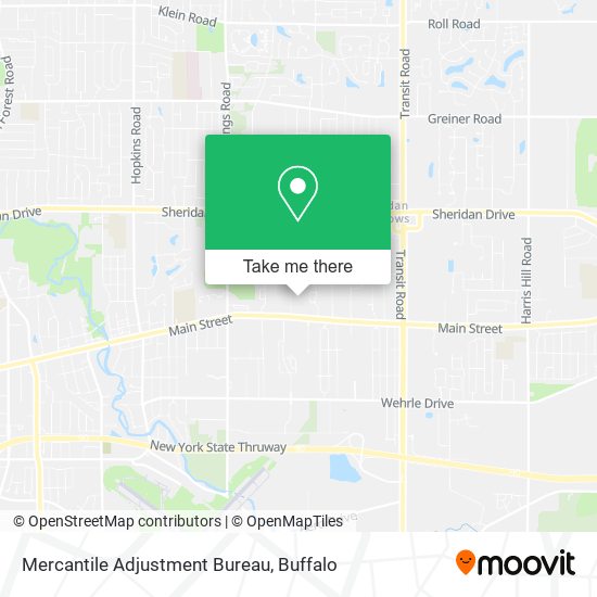Mercantile Adjustment Bureau map