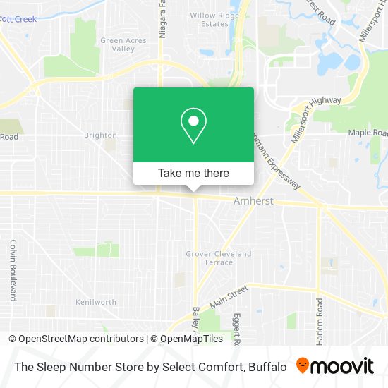 The Sleep Number Store by Select Comfort map