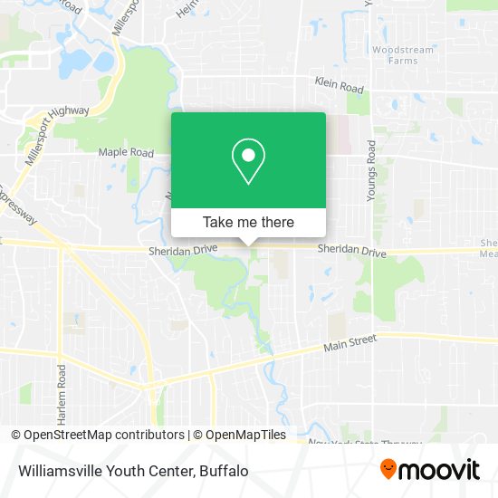 Mapa de Williamsville Youth Center