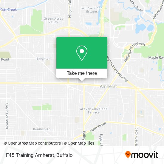 F45 Training Amherst map