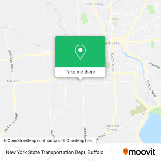 New York State Transportation Dept map