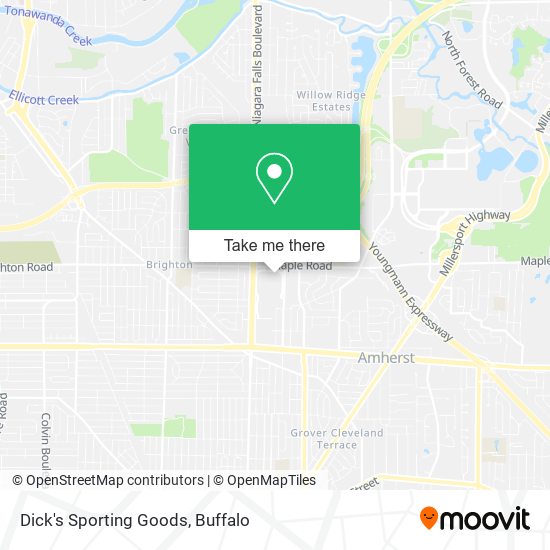 Dick's Sporting Goods map