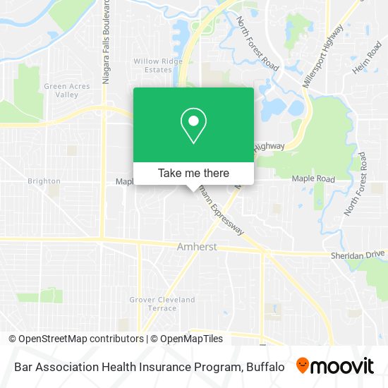 Mapa de Bar Association Health Insurance Program