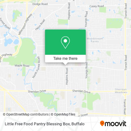 Little Free Food Pantry Blessing Box map